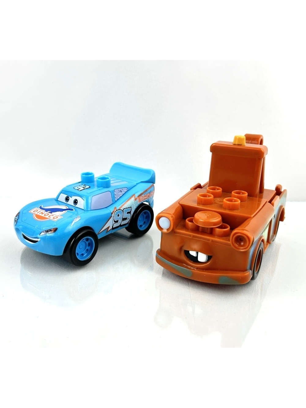 Disney Pixar Cars Lightning McQueen & Mater (Missing Eyes) Mega Bloks